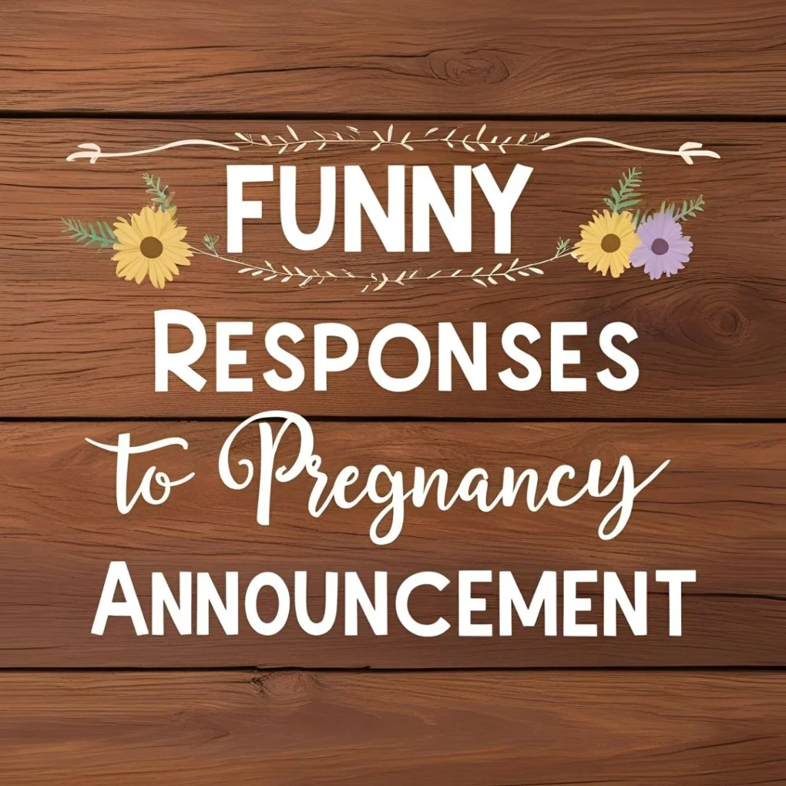 Funny Responses to Pregnancy Announcement