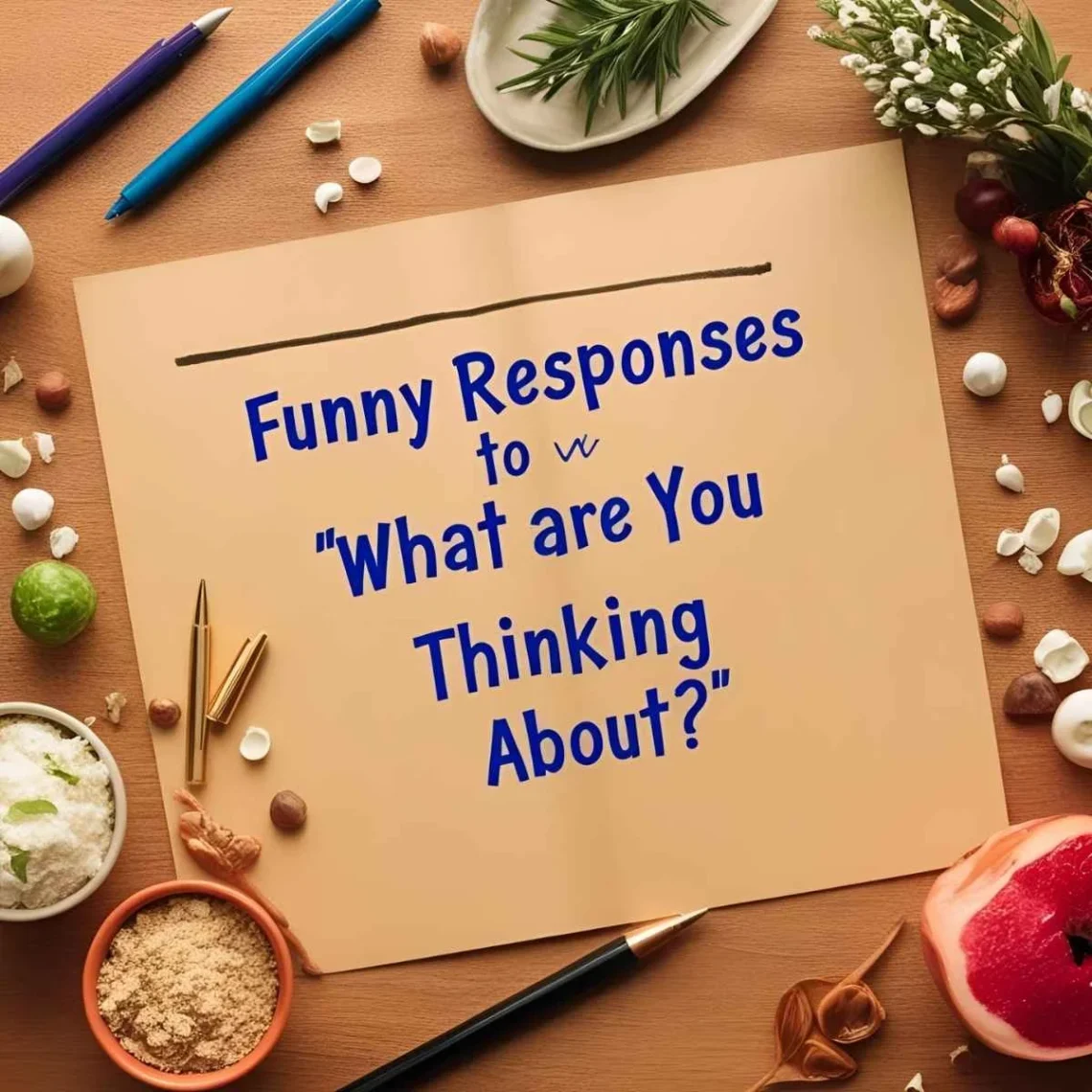 Funny Responses to "What Are You Thinking About?