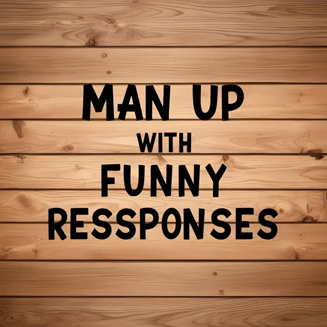 Man Up with Funny Responses