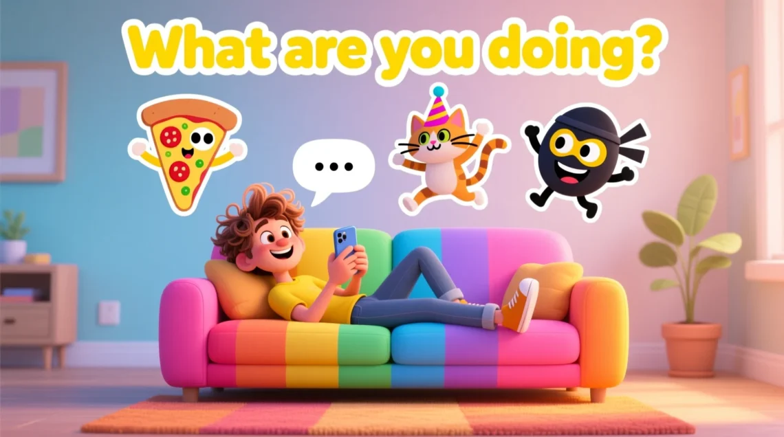 funny responses to what are you doing