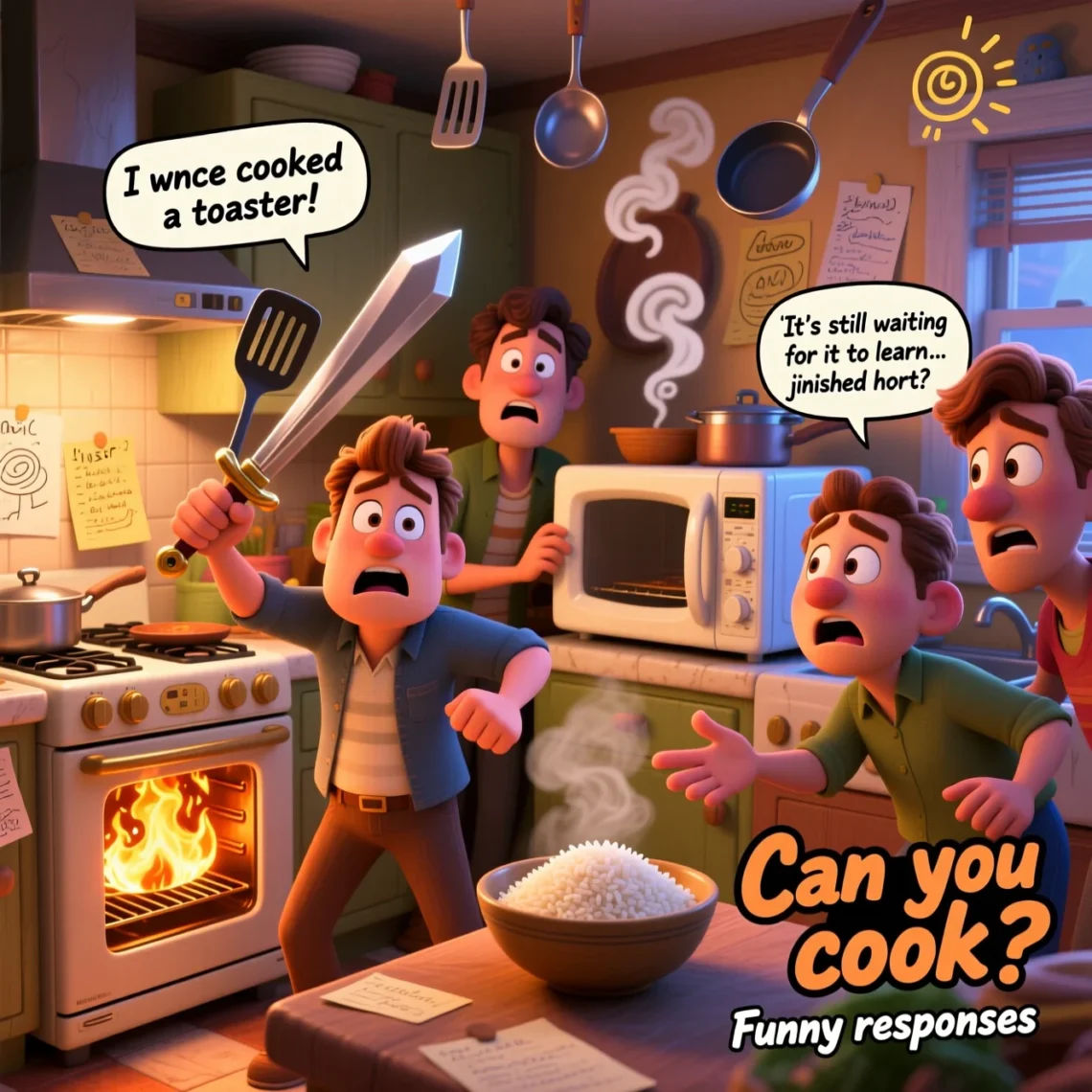 funny responses to can you cook