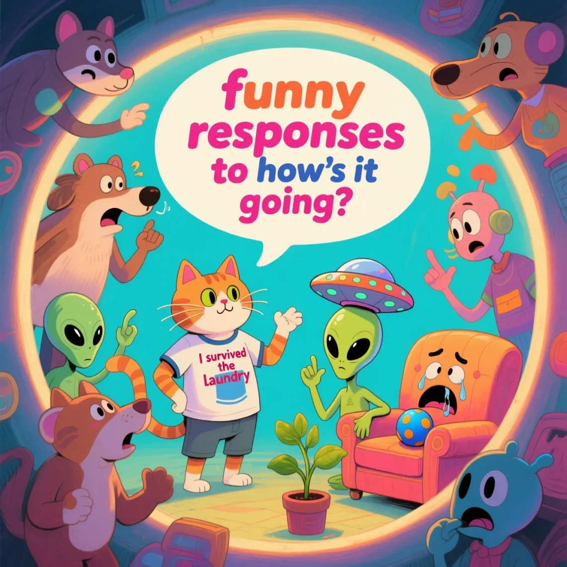 funny responses to how’s it going