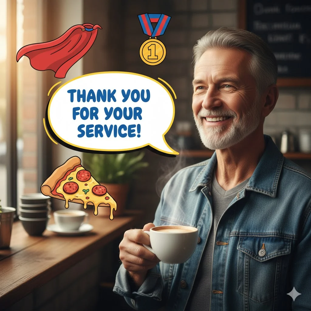 funny responses to thank you for your service