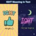 ight meaning in text
