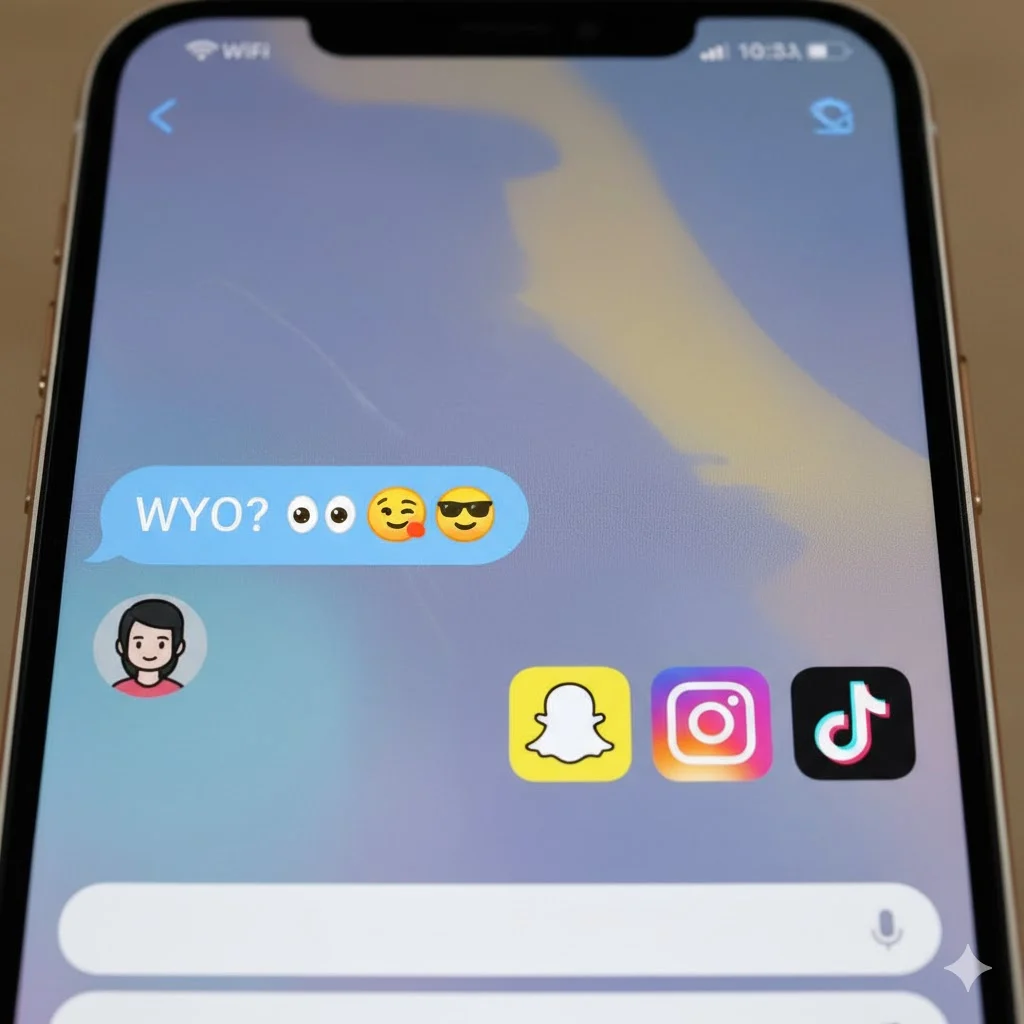 wyo meaning in text