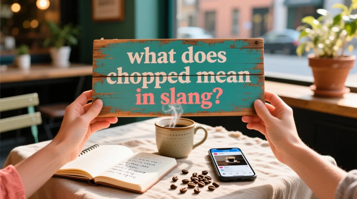 what does chopped mean in slang