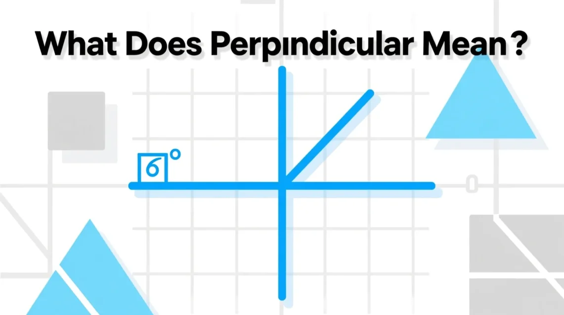 what does perpendicular mean