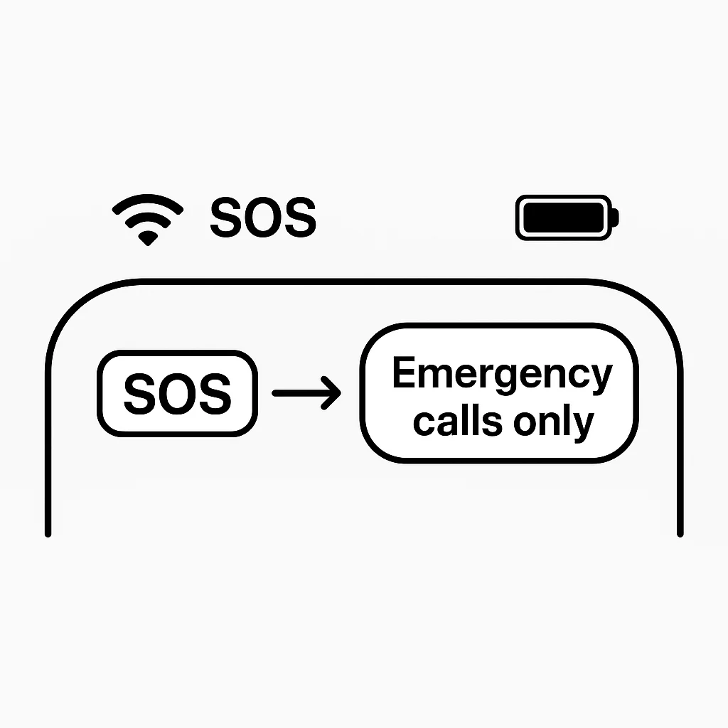 what does sos mean on iphone