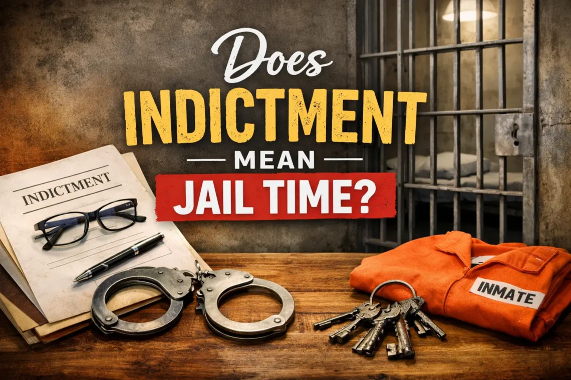 does indictment mean jail time