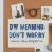 dw meaning in text