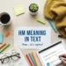 hm meaning in text