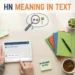 hn meaning in text
