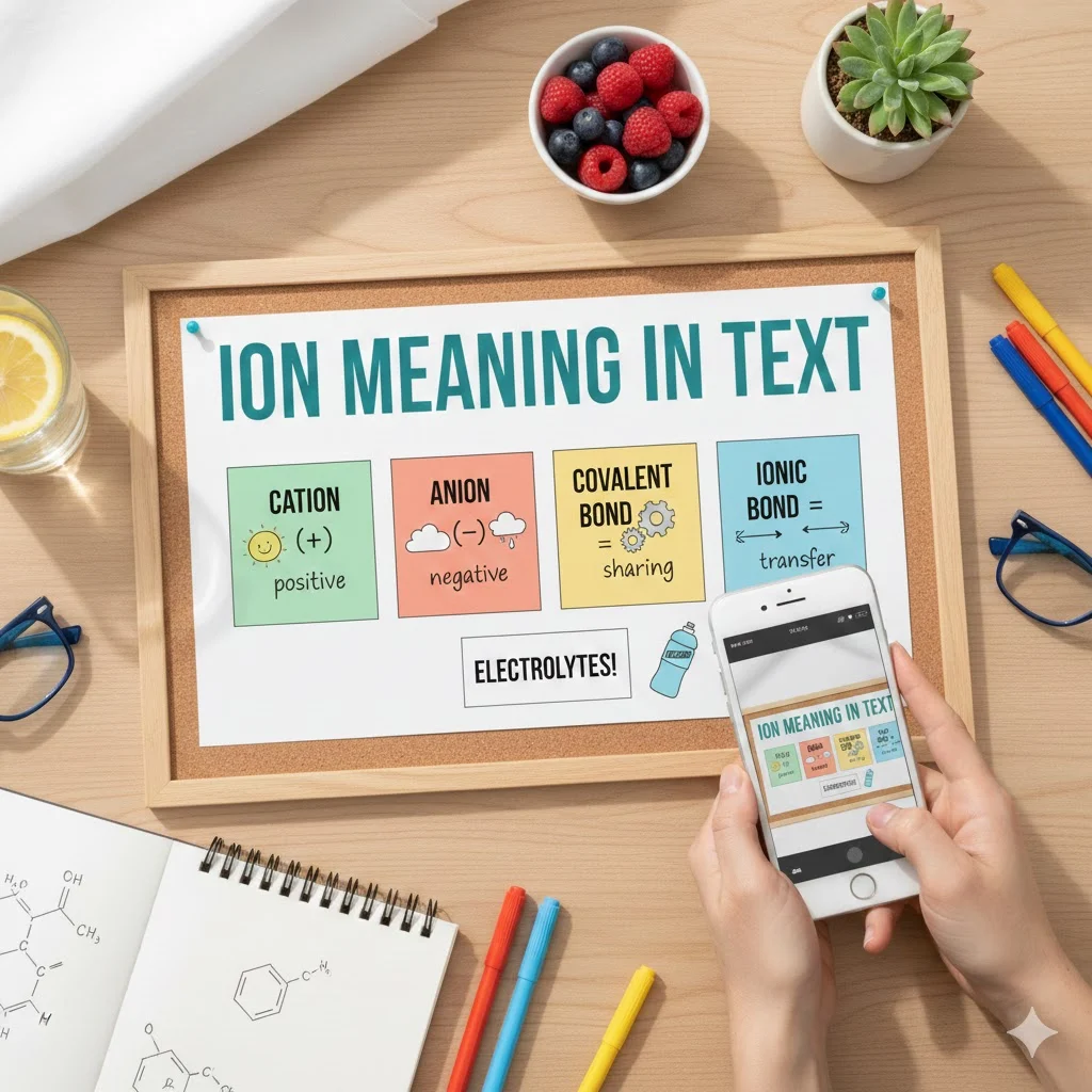 ion meaning in text