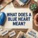 what does a blue heart mean