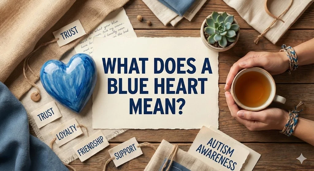 what does a blue heart mean