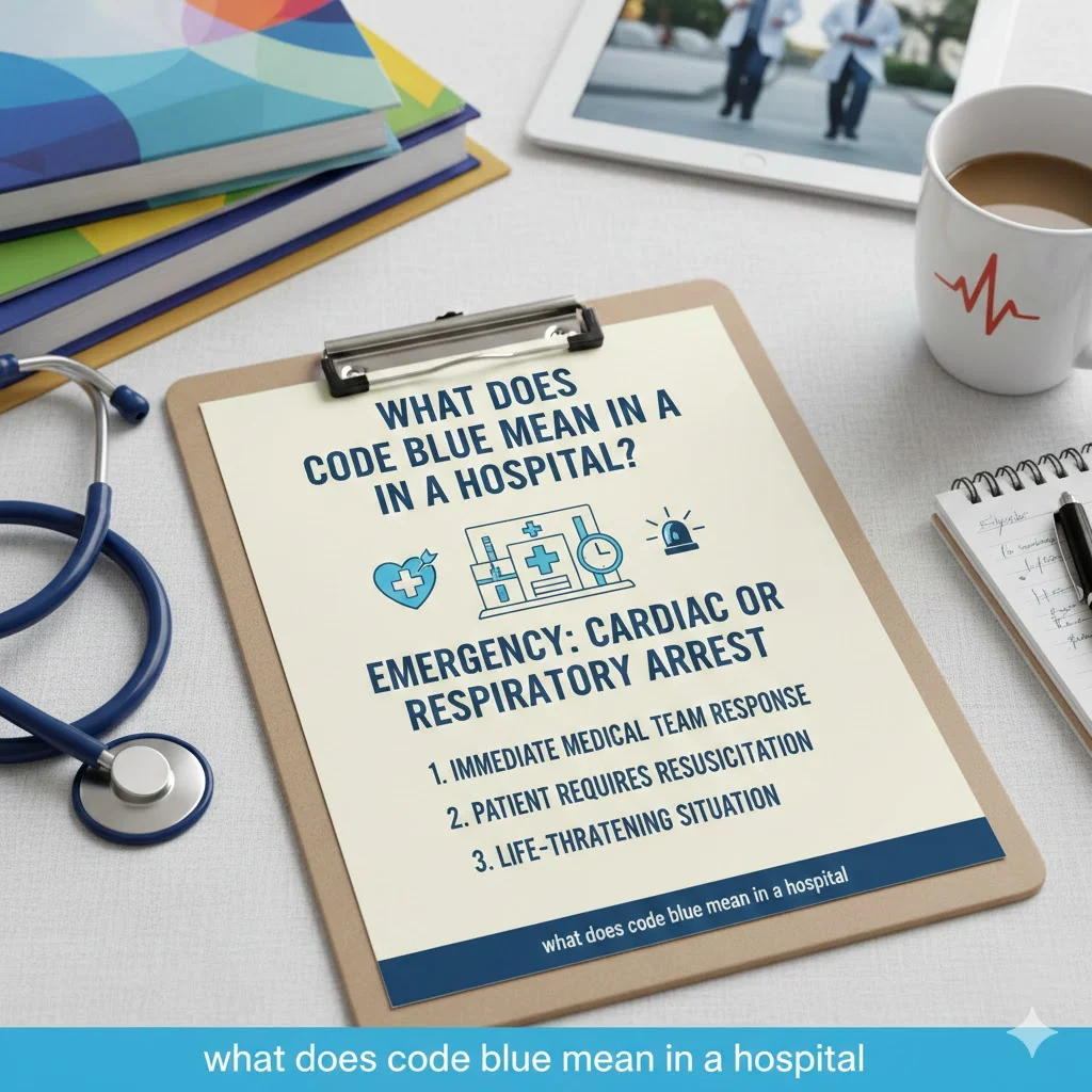 what does code blue mean in a hospital