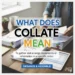 what does collate mean