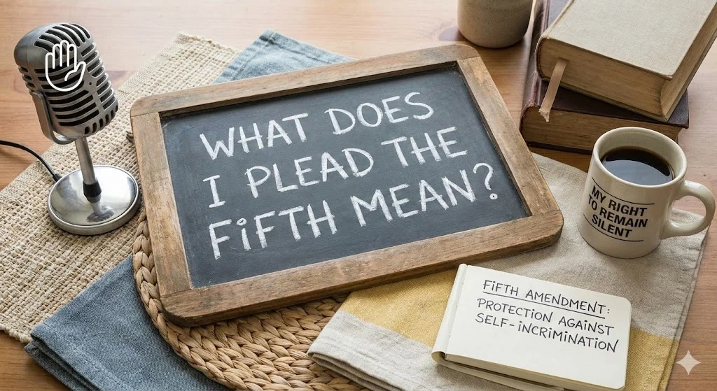 what does i plead the fifth mean
