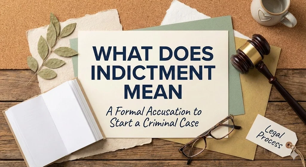 what does indictment mean