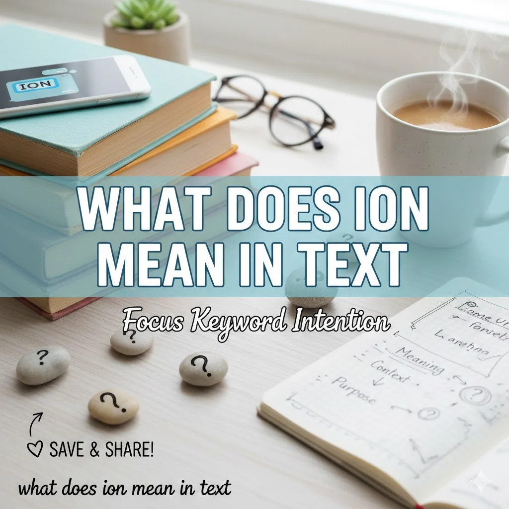 what does ion mean in text