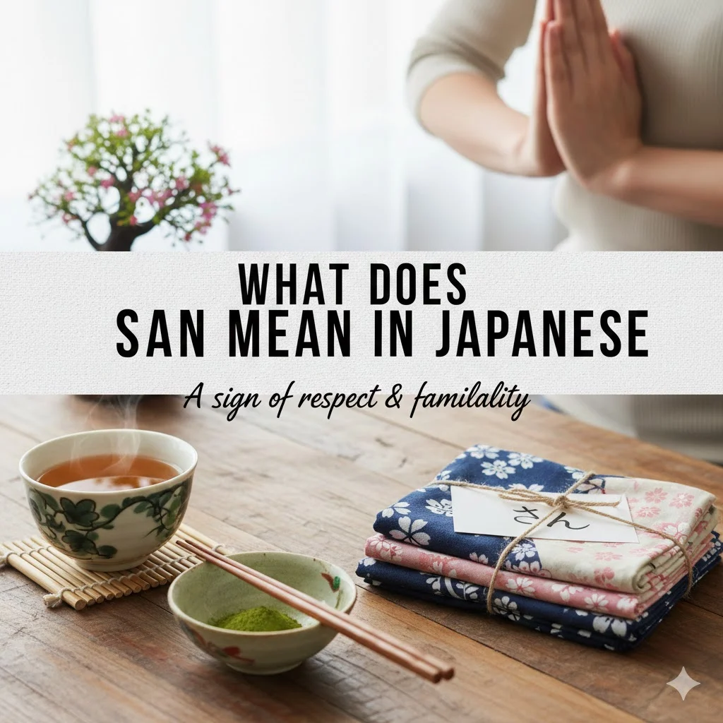what does san mean in japanese