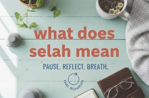 what does selah mean