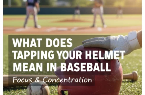what does tapping your helmet mean in baseball