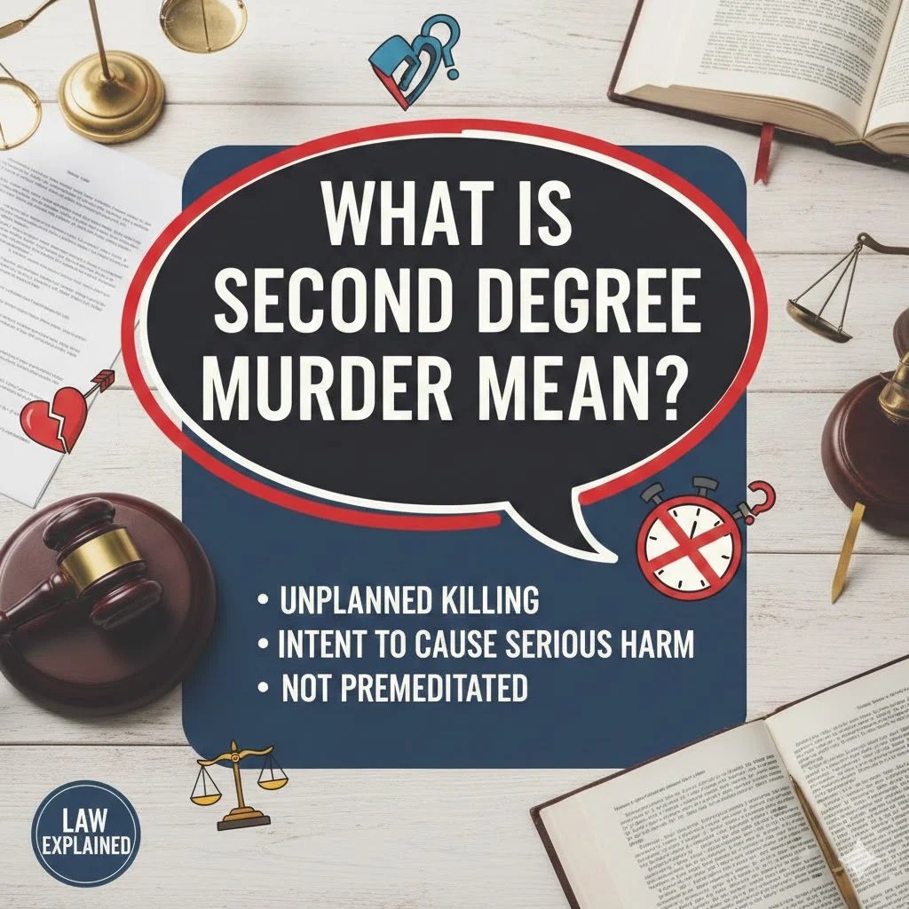 what is second degree murders mean