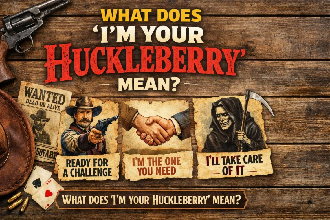 what does i'm your huckleberry mean