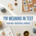yw meaning in text
