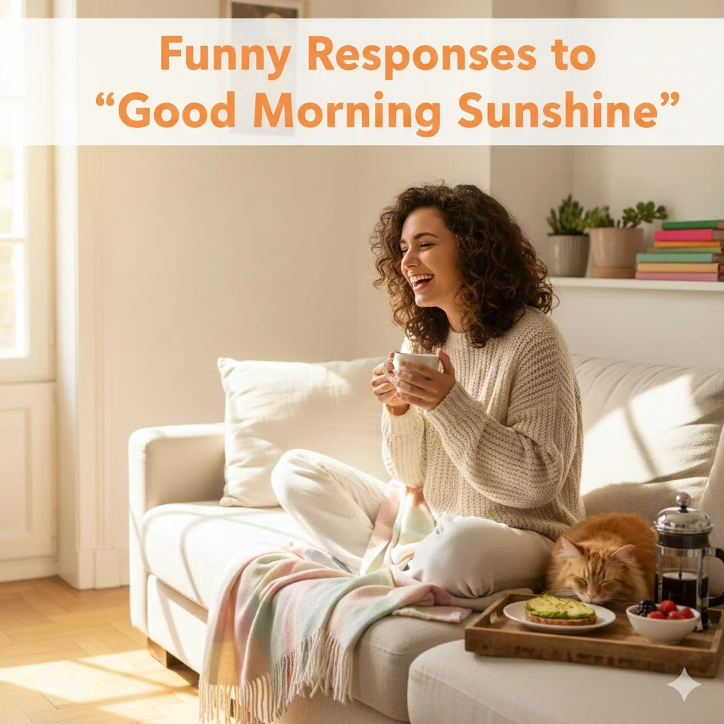 funny responses to good morning sunshine