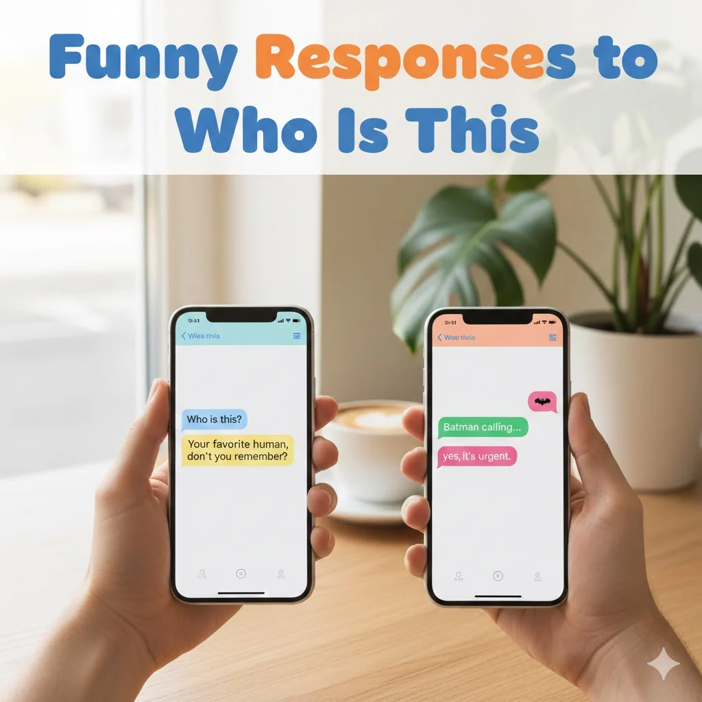 funny responses to who is this
